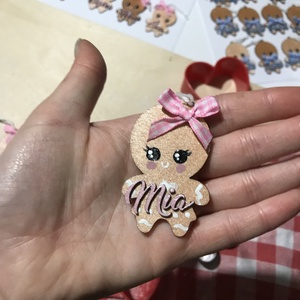 Névreszóló Mézik - karácsony - karácsonyi lakásdekoráció - karácsonyfadíszek - Meska.hu