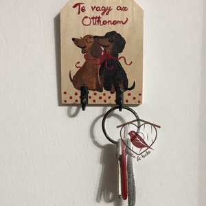 Kulcstartó , Otthon & Életmód, Dekoráció, Fali és függő dekoráció, Fali kulcstartó, Festészet, Festett tárgyak, MESKA