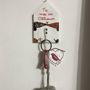 Kulcstartó tacsis, Otthon & Életmód, Dekoráció, Fali és függő dekoráció, Fali kulcstartó, Festett tárgyak, Festészet, MESKA