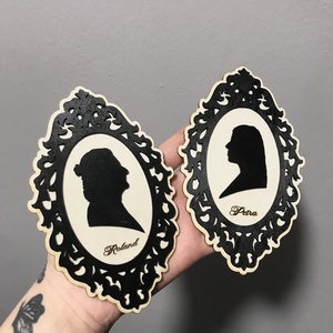 Portré sziluett fotó alapján  - Meska.hu