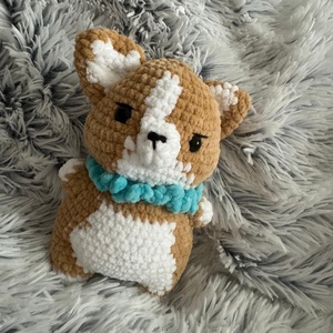 morcos corgi kutyus , Játék & Sport, Plüssállat & Játékfigura, Kutya, Horgolás, MESKA