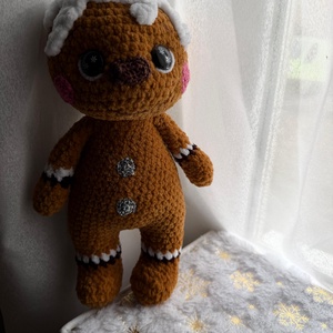 Mézi  a karácsonyi sütiország lakója, Játék & Sport, Plüssállat & Játékfigura, Más figura, Horgolás, MESKA