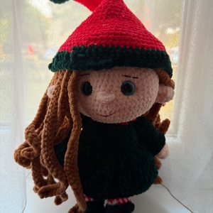 Télvirág  a hófödte erdő tündérmanója, Játék & Sport, Plüssállat & Játékfigura, Manó, Horgolás, MESKA