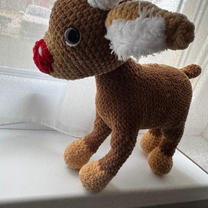 Rudi  a karácsony legfényesebb szíve - játék & sport - plüssállat & játékfigura - plüss mesefigurák - Meska.hu