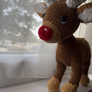 Rudi  a karácsony legfényesebb szíve - játék & sport - plüssállat & játékfigura - plüss mesefigurák - Meska.hu