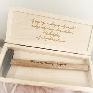 Szülőköszöntő ajándék kalapács - esküvő - emlék & ajándék - szülőköszöntő ajándék - Meska.hu