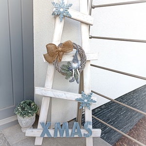 Téli bejárati ajtó dekor - karácsony - karácsonyi lakásdekoráció - karácsonyi lakásdíszek - Meska.hu