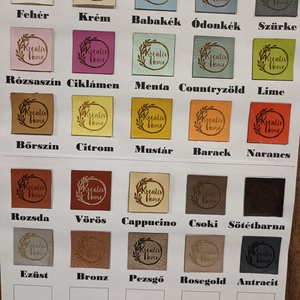 Bőr termék cimke biléta egyedi gravírozott - kellékek & szerszámok - dekorációs kellékek - egyéb kellékek - Meska.hu
