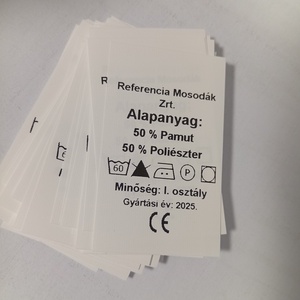 Mosható cimke , Kellékek & szerszámok, Méteráru, Felvarrható, vasalható kellék, Mindenmás, MESKA