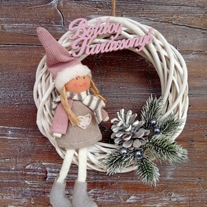 Karácsonyi ajtó dísz, Karácsony, Karácsonyi lakásdekoráció, Karácsonyi ajtódíszek, , MESKA