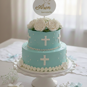 Keresztelőre tortadísz, Esküvő, Dekoráció, Sütidísz, , MESKA