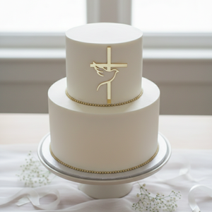 Kereszt tortára galamb - Meska.hu