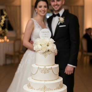 Egyedi esküvői tortadísz , Esküvő, Dekoráció, Sütidísz, , MESKA