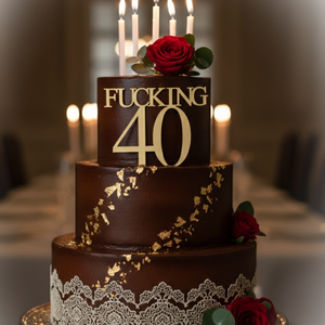 40-es szülinapi tortadísz, Otthon & Életmód, Konyhafelszerelés, tálalás, Sütés, főzés, Sütidísz, Mindenmás, MESKA