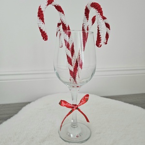 Horgolt candy cane - otthon & életmód - dekoráció - dísztárgy - Meska.hu