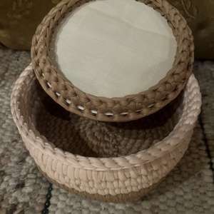 Horgolt fedeles kosárka. - otthon & életmód - tárolás & rendszerezés - tárolókosár - Meska.hu