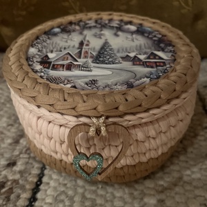 Horgolt fedeles kosárka. - otthon & életmód - tárolás & rendszerezés - tárolókosár - Meska.hu