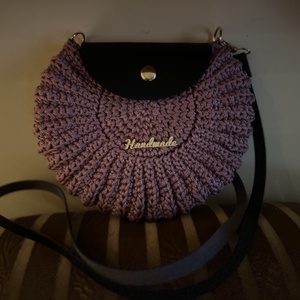 Horgolt kagyló mintás oldaltáska. - táska & tok - kézitáska & válltáska - alkalmi táska - Meska.hu