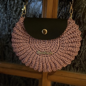 Horgolt kagyló mintás oldaltáska. - Meska.hu