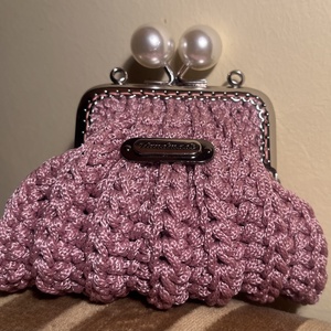 Horgolt pénztárca. - táska & tok - pénztárca & más tok - aprópénztartó - Meska.hu