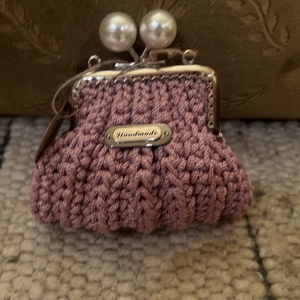 Horgolt pénztárca., Táska & Tok, Pénztárca & Más tok, Aprópénztartó, , MESKA