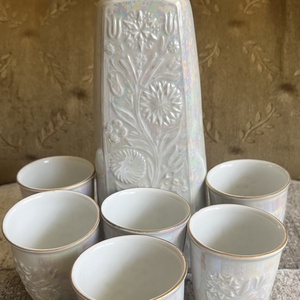 Hollóházi likőrös porcelán  készlet. Vintage., Otthon & Életmód, Konyhafelszerelés, tálalás, Tálalás, Tányér & Étkészlet, Kerámia, MESKA