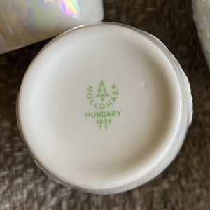 Hollóházi likőrös porcelán  készlet. Vintage. - otthon & életmód - konyhafelszerelés, tálalás - tálalás - tányér & étkészlet - Meska.hu