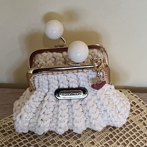 Horgolt pénztárca  - táska & tok - pénztárca & más tok - aprópénztartó - Meska.hu