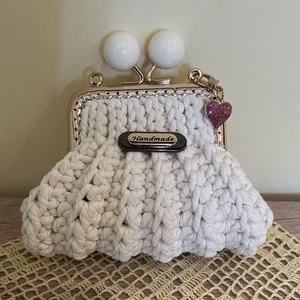 Horgolt pénztárca  - táska & tok - pénztárca & más tok - aprópénztartó - Meska.hu