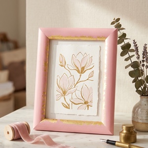 Rose-Gold Elegance Kézzel festett, aranyfüstös képkeret  - otthon & életmód - dekoráció - kép & falikép - képkeret - Meska.hu
