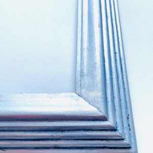 � Frosty Azure � Ezüst, jegeskék fa képkeret - otthon & életmód - dekoráció - kép & falikép - képkeret - Meska.hu