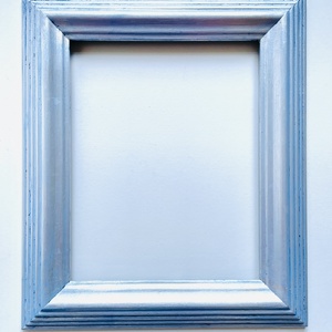 � Frosty Azure � Ezüst, jegeskék fa képkeret - otthon & életmód - dekoráció - kép & falikép - képkeret - Meska.hu
