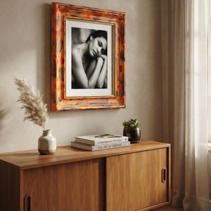 � Amber Sunset-Gold � Kézzel festett, fa képkeret arany belsővel - otthon & életmód - dekoráció - kép & falikép - képkeret - Meska.hu