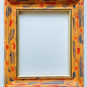 � Amber Sunset-Gold � Kézzel festett, fa képkeret arany belsővel - otthon & életmód - dekoráció - kép & falikép - képkeret - Meska.hu