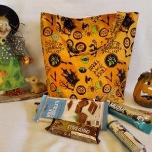 Halloween -i édesség gyűjtő táska, Táska & Tok, Bevásárlás & Shopper táska, Shopper, textiltáska, szatyor, Varrás, Meska