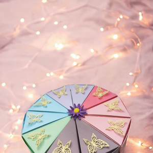 Papír torta  pillangós - otthon & életmód - papír, írószer - Meska.hu