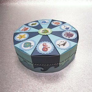 Papír torta Tengeri élővilág  - otthon & életmód - papír, írószer - Meska.hu