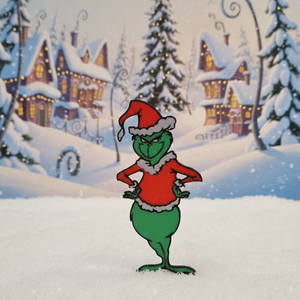 Grinch Grincs figura - karácsony - karácsonyi lakásdekoráció - karácsonyi lakásdíszek - Meska.hu