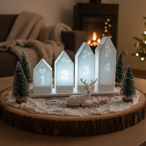 Adventi mécsestartó  - Meska.hu