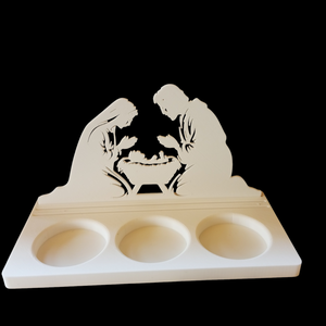 Karácsonyi mécsestartó  - karácsony - karácsonyi lakásdekoráció - karácsonyi illatgyertya, mécses - Meska.hu