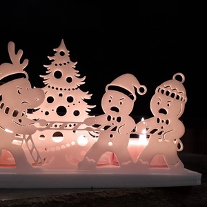 Karácsonyi mécsestartó  - karácsony - karácsonyi lakásdekoráció - karácsonyi illatgyertya, mécses - Meska.hu