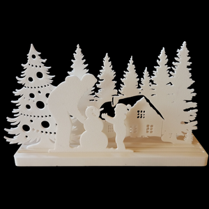 Karácsonyi mécsestartó  - karácsony - karácsonyi lakásdekoráció - karácsonyi illatgyertya, mécses - Meska.hu