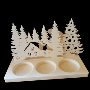 Karácsonyi mécsestartó  - karácsony - karácsonyi lakásdekoráció - karácsonyi illatgyertya, mécses - Meska.hu