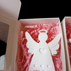 Karácsonyi angyalka díszdobozban  - karácsony - karácsonyi lakásdekoráció - karácsonyi manók, figurák - Meska.hu