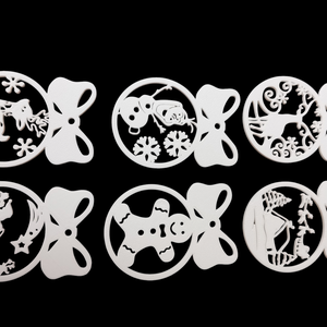 Karácsonyfa dísz szett  - karácsony - karácsonyi lakásdekoráció - karácsonyfadíszek - Meska.hu