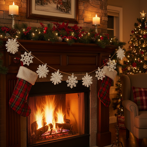 Karácsonyi hópehely dekoráció , Karácsony, Karácsonyi lakásdekoráció, Karácsonyi lakásdíszek, Mindenmás, MESKA