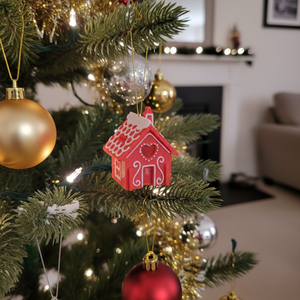 Mézeskalács házikó szerelő képeslap - karácsony - karácsonyi ajándékozás - karácsonyi képeslap, üdvözlőlap, ajándékkísérő - Meska.hu