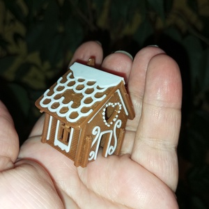 Mézeskalács házikó szerelő képeslap - karácsony - karácsonyi ajándékozás - karácsonyi képeslap, üdvözlőlap, ajándékkísérő - Meska.hu