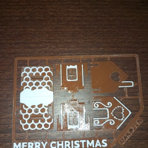 Mézeskalács házikó szerelő képeslap - karácsony - karácsonyi ajándékozás - karácsonyi képeslap, üdvözlőlap, ajándékkísérő - Meska.hu