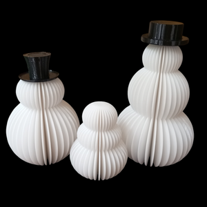 Modern hóember család  - karácsony - karácsonyi lakásdekoráció - karácsonyi lakásdíszek - Meska.hu